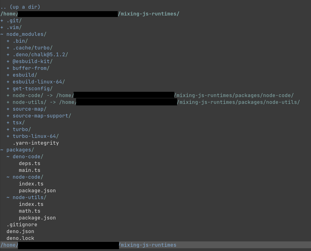 A screenshot of the node_modules folder